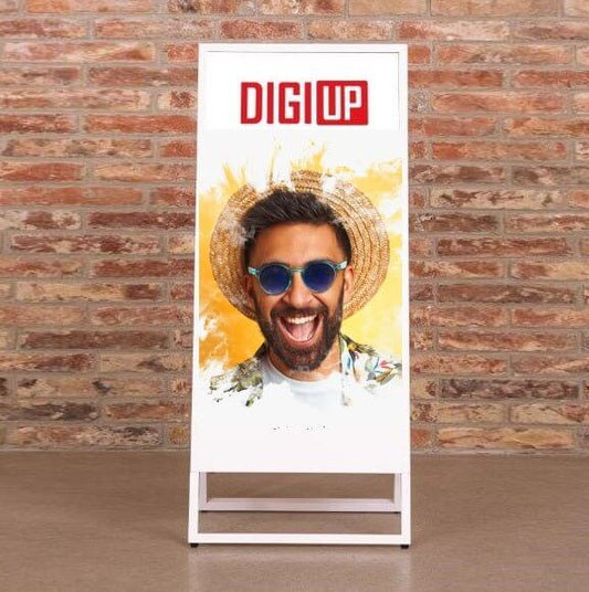 DIGI UP Stand Indoor 43" (Hvit) - Printd